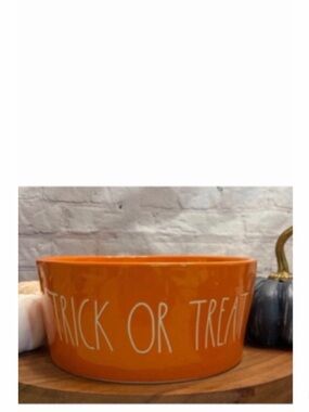 NEW Rae Dunn Halloween Trick or Treat Candy or Dog Bowl 🎃